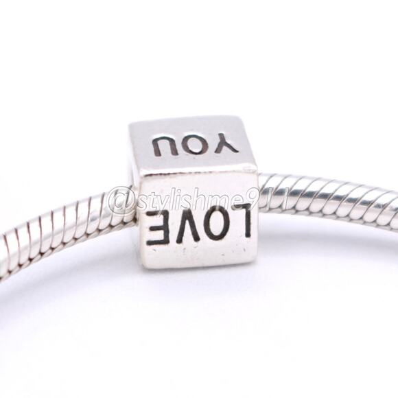 Authentic PANDORA I Love You Charm with 14K Gold - 790200 - Picture 4 of 12